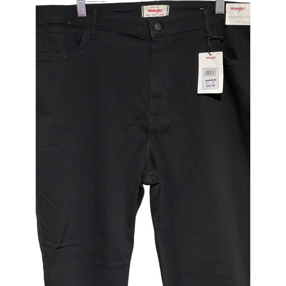 Wrangler Unforgettable Skinny Black High Rise Jeans Womens Plus Size 20W - Picture 10 of 12